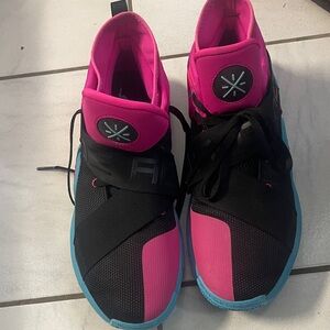 Pink and Black Athletic Dwyane Wade  Sneakers
